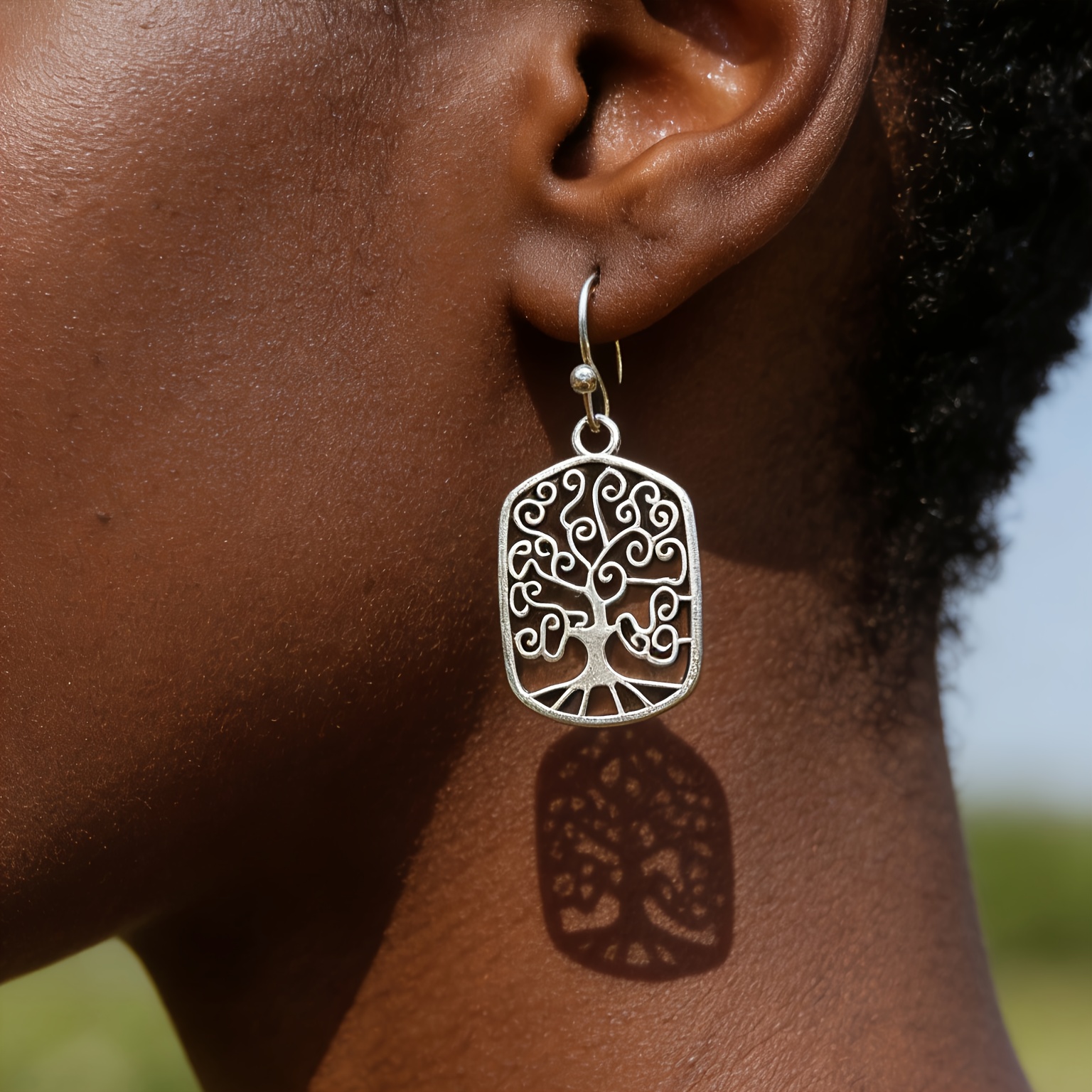 Vintage Bohemian Style Tree of Life Earrings